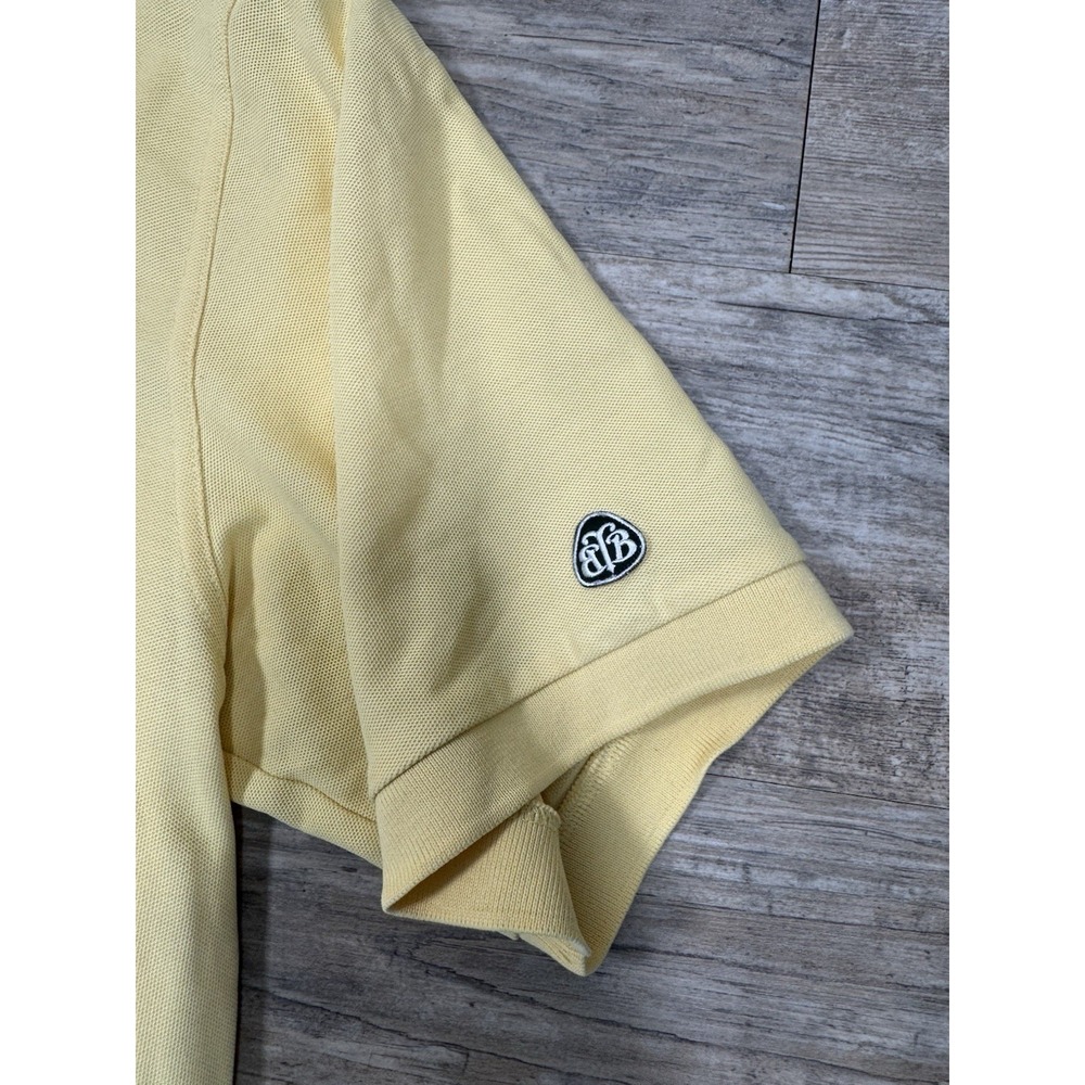 Brooks Brothers Country Club Golf Polo Yellow Performance Knit Mens Size L - Picture 3 of 7
